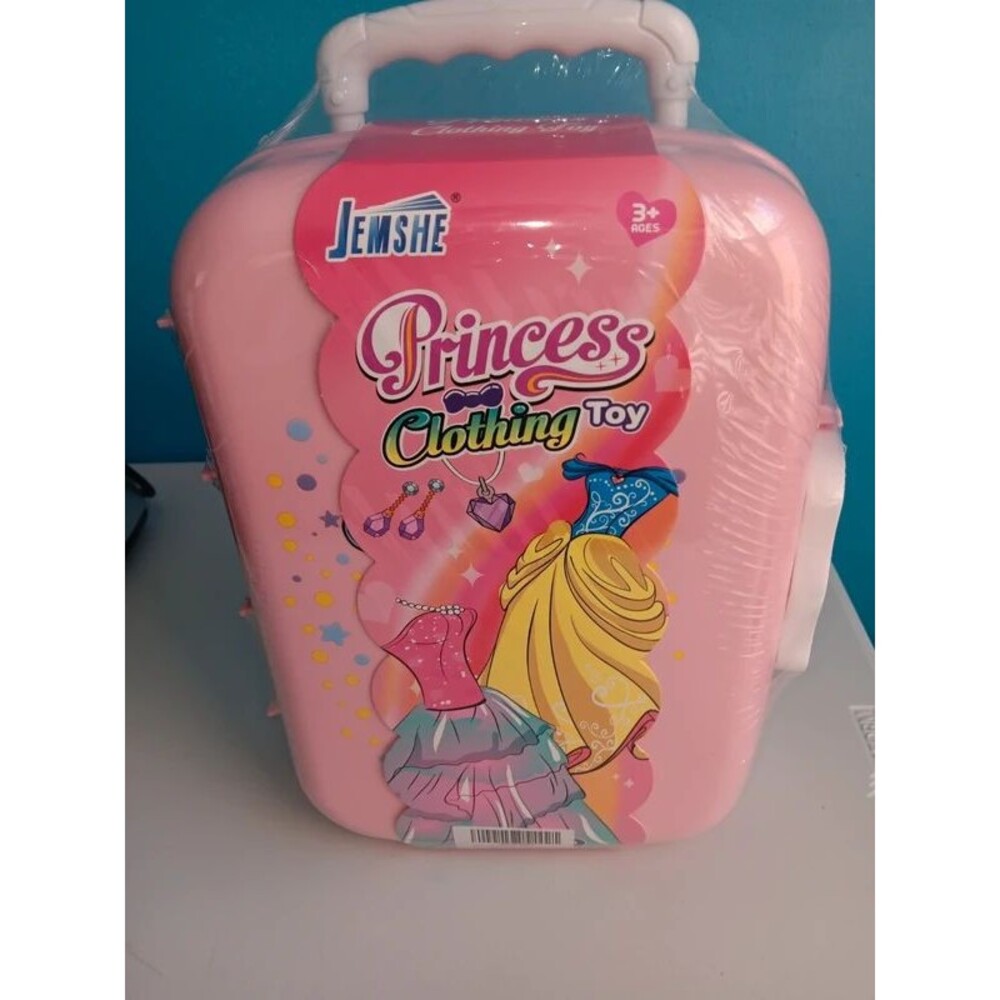 NIP Jemshe Princess Clothing Toy Carrying Case Set Pretend Play Dress Up Kit